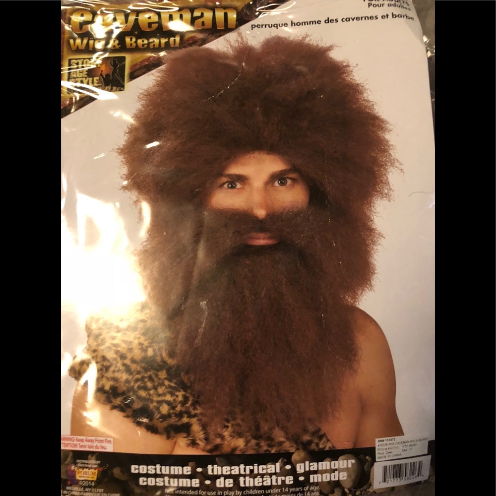 Caveman wig&beard